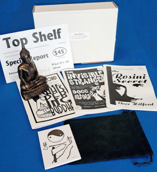 Preview: Docc Hilford's TOP SHELF - Mentalismus-Box für ein Zauberprogramm im Restaurant
